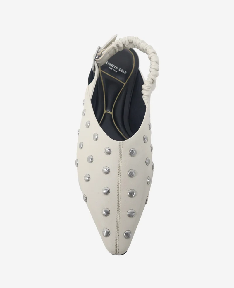 Nicola Studded Leather Slingback Sandal - Image 5