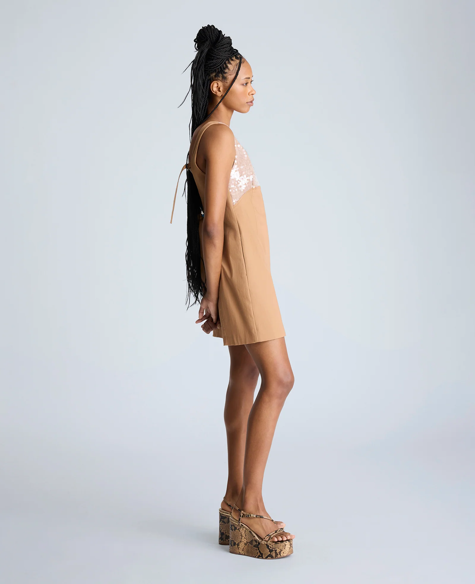 Open Back Strap Shift Dress - Image 3