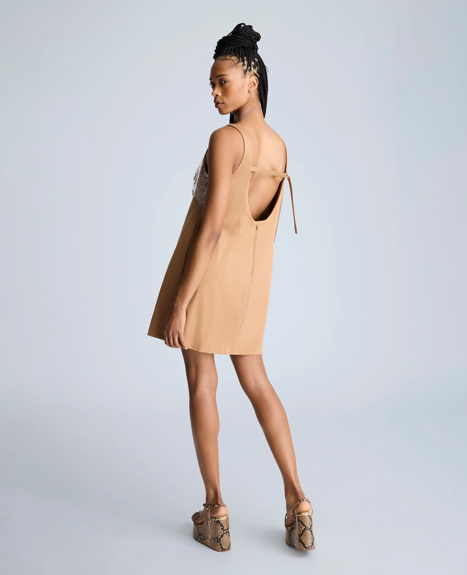 Open Back Strap Shift Dress - Image 4
