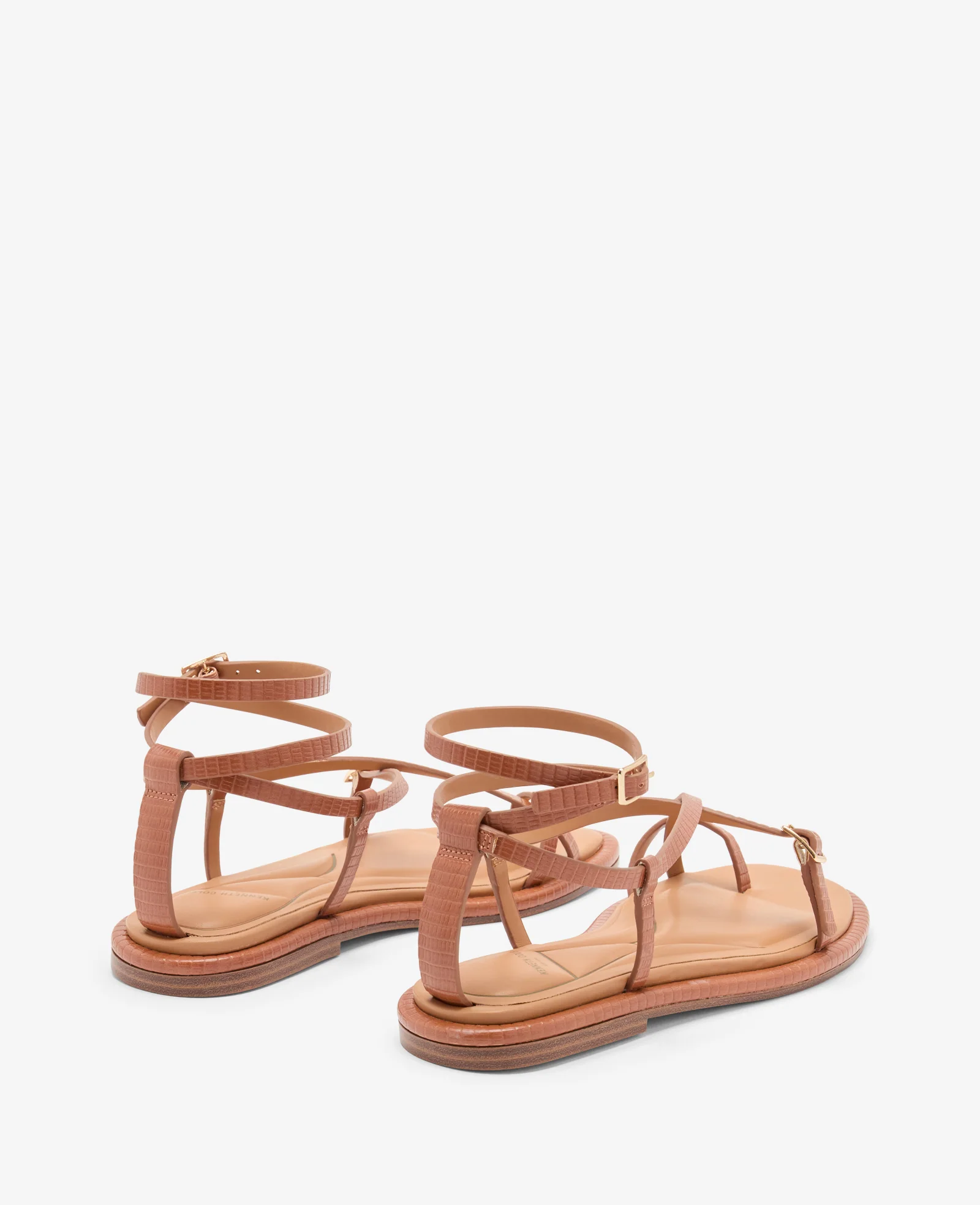 Paros Embossed Lizard Sandal - Image 3