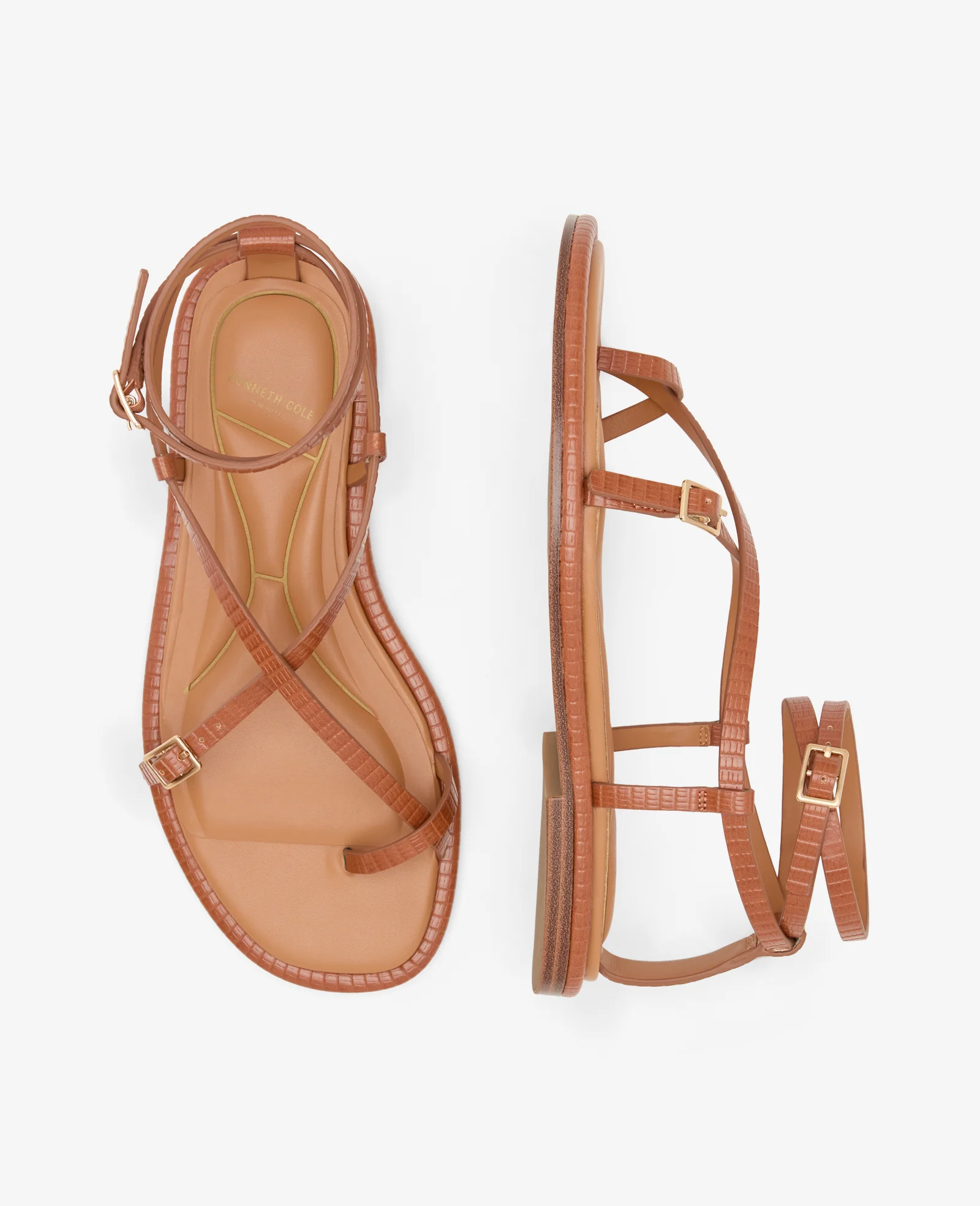 Paros Embossed Lizard Sandal - Image 4