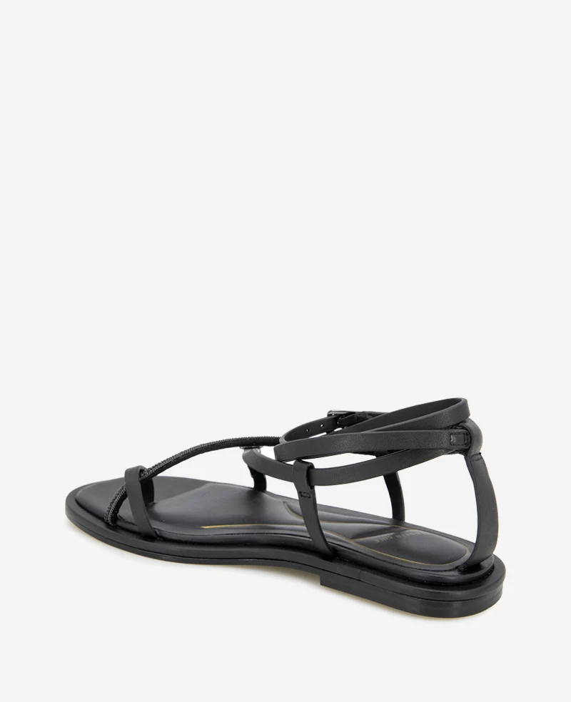 Paros Leather Beaded Sandal - Image 4