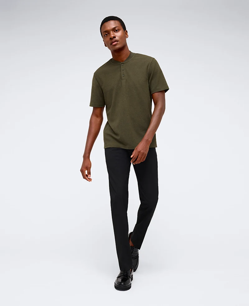 Performance Band-Collar Henley - Image 4