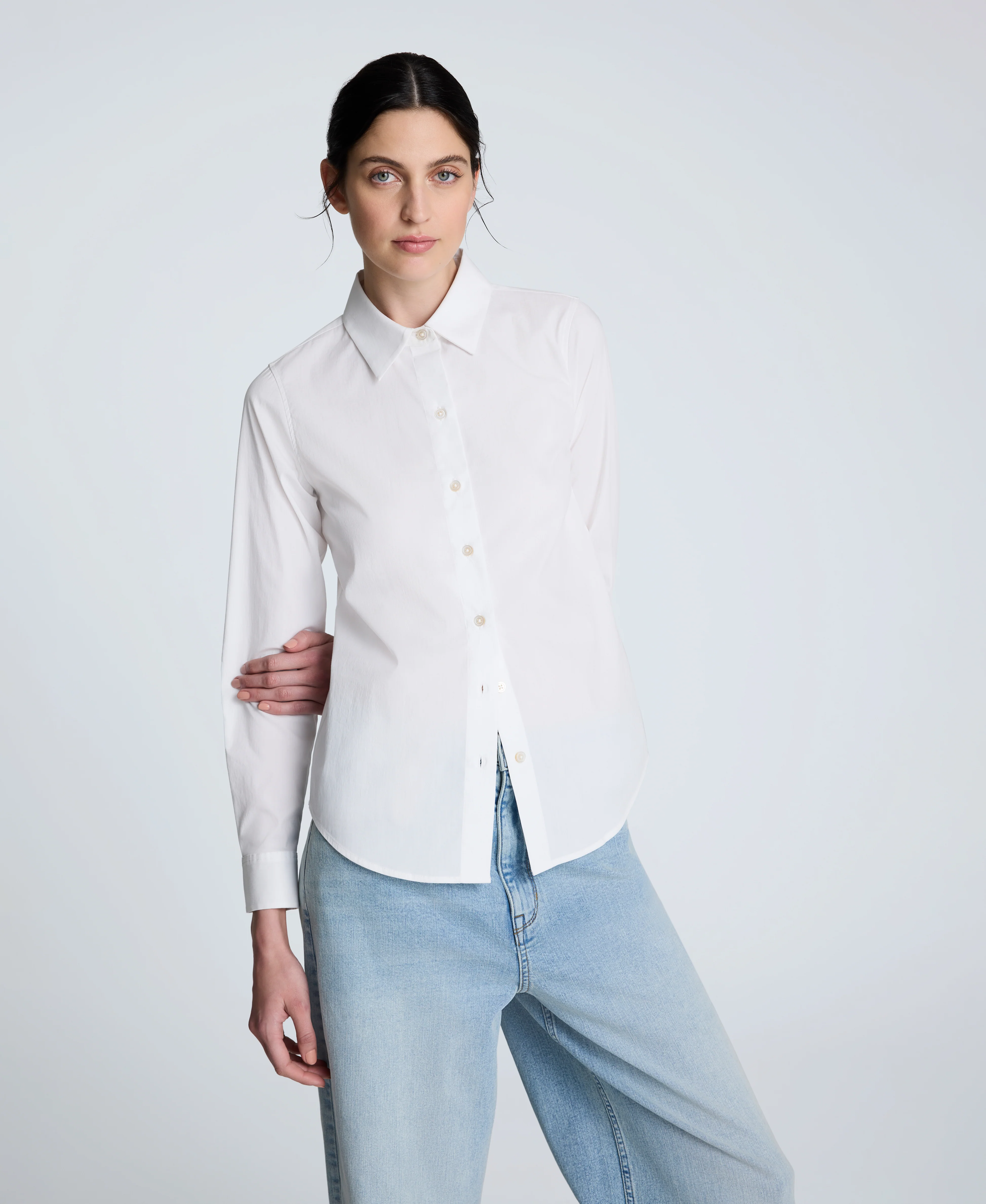 Poplin Button Front Shirt - Image 4
