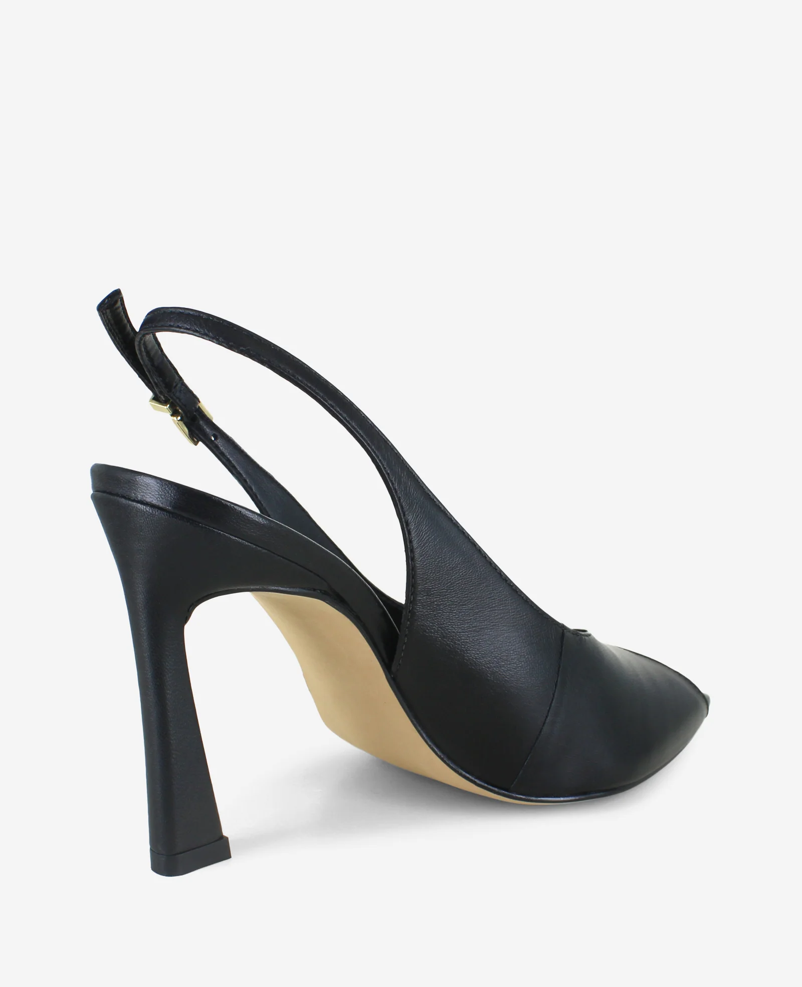 Priya Leather Peep Toe Slingback Heel - Image 3