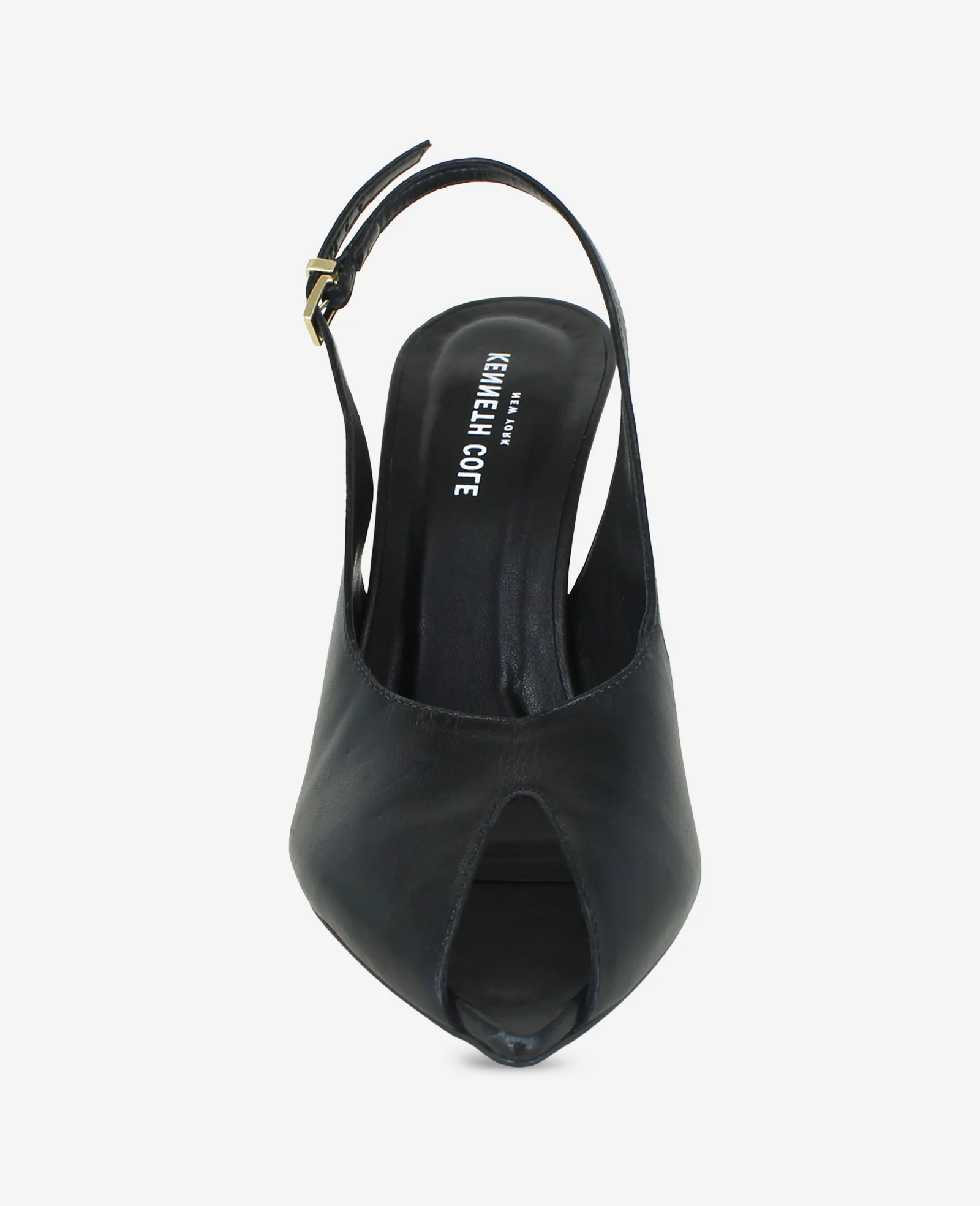 Priya Leather Peep Toe Slingback Heel - Image 5