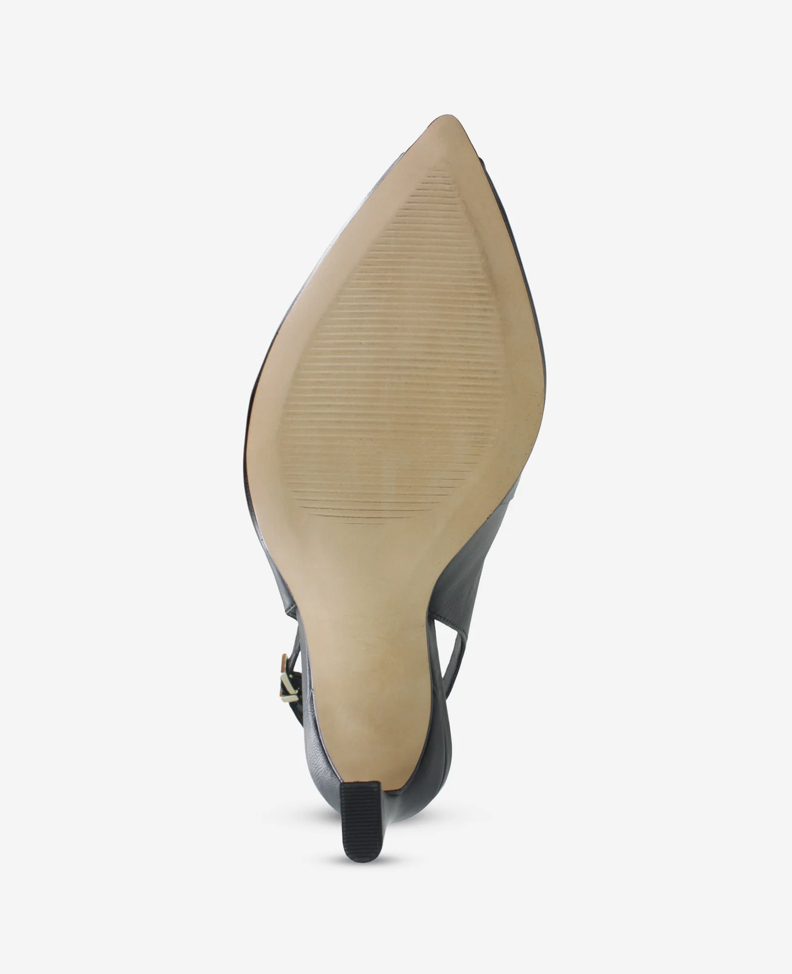 Priya Leather Peep Toe Slingback Heel - Image 7