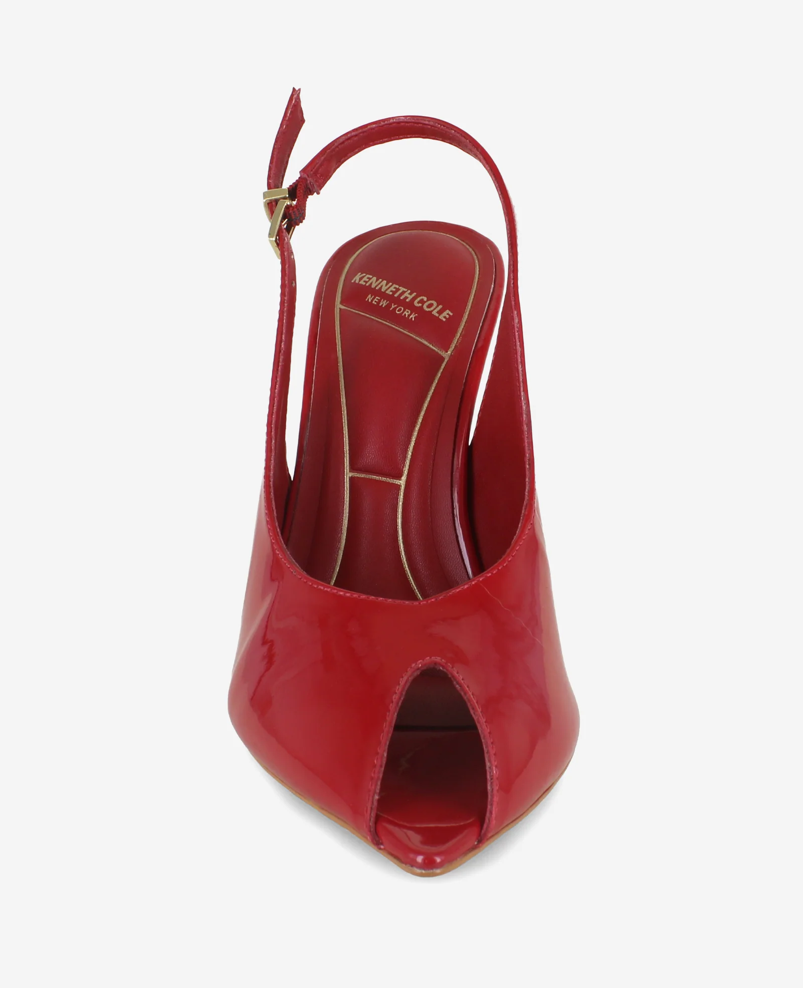 Priya Patent Peep-Toe Slingback Heel - Image 6