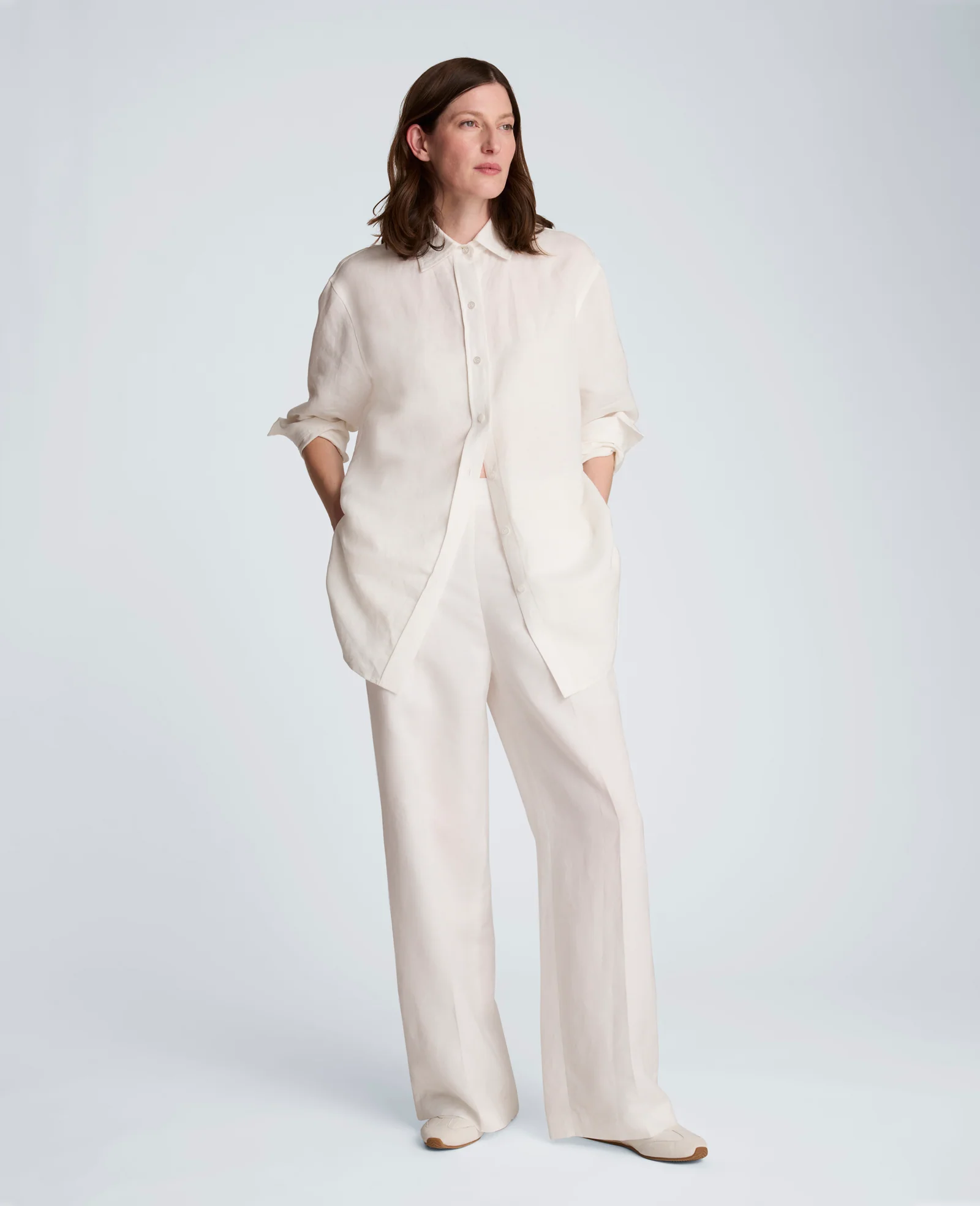 Pull On Wide Leg Linen Pant - Image 6
