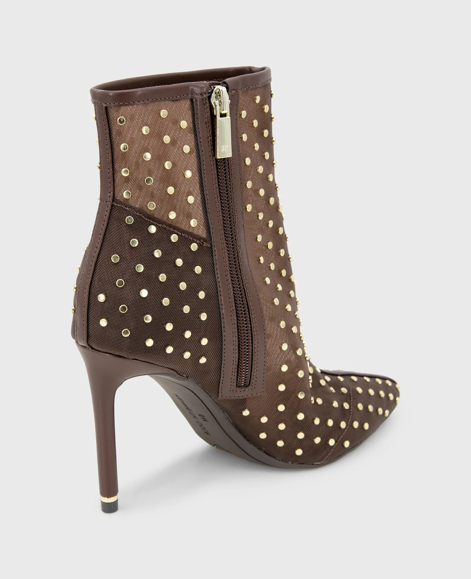 Quincy Mesh Micro Stud Heel Ankle Bootie - Image 4