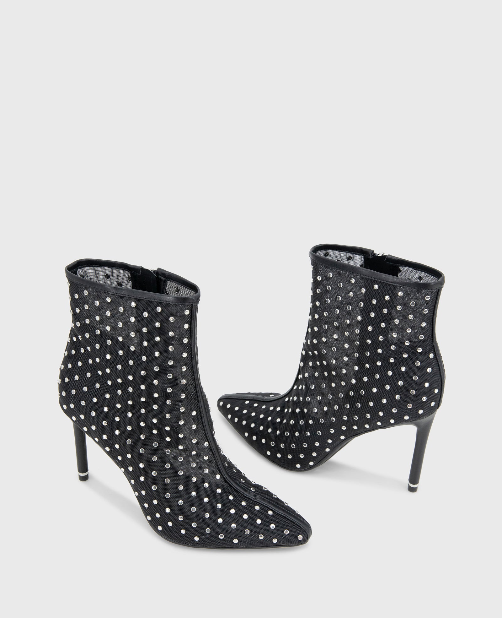 Quincy Mesh Micro Stud Heel Ankle Bootie - Image 2