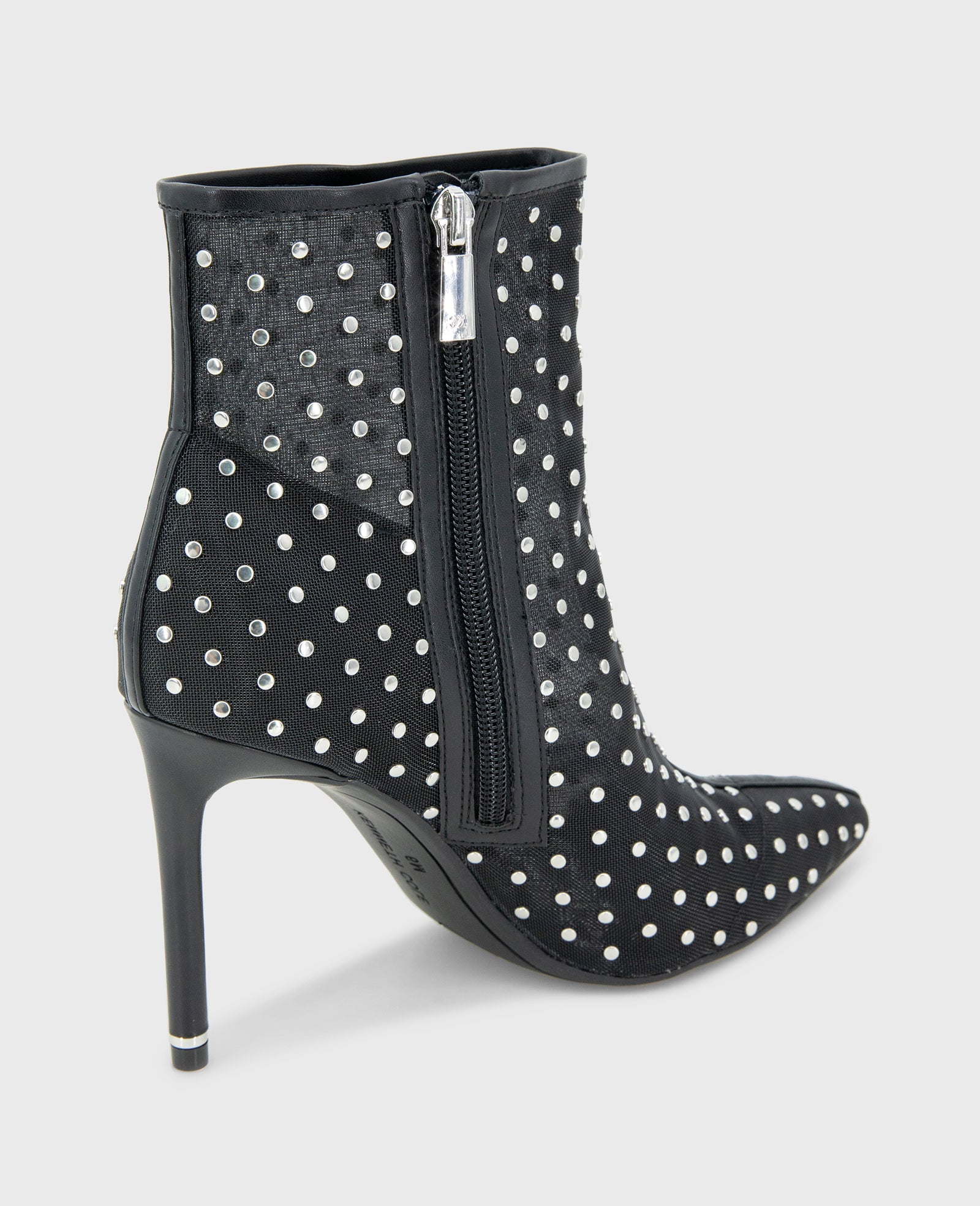 Quincy Mesh Micro Stud Heel Ankle Bootie - Image 3