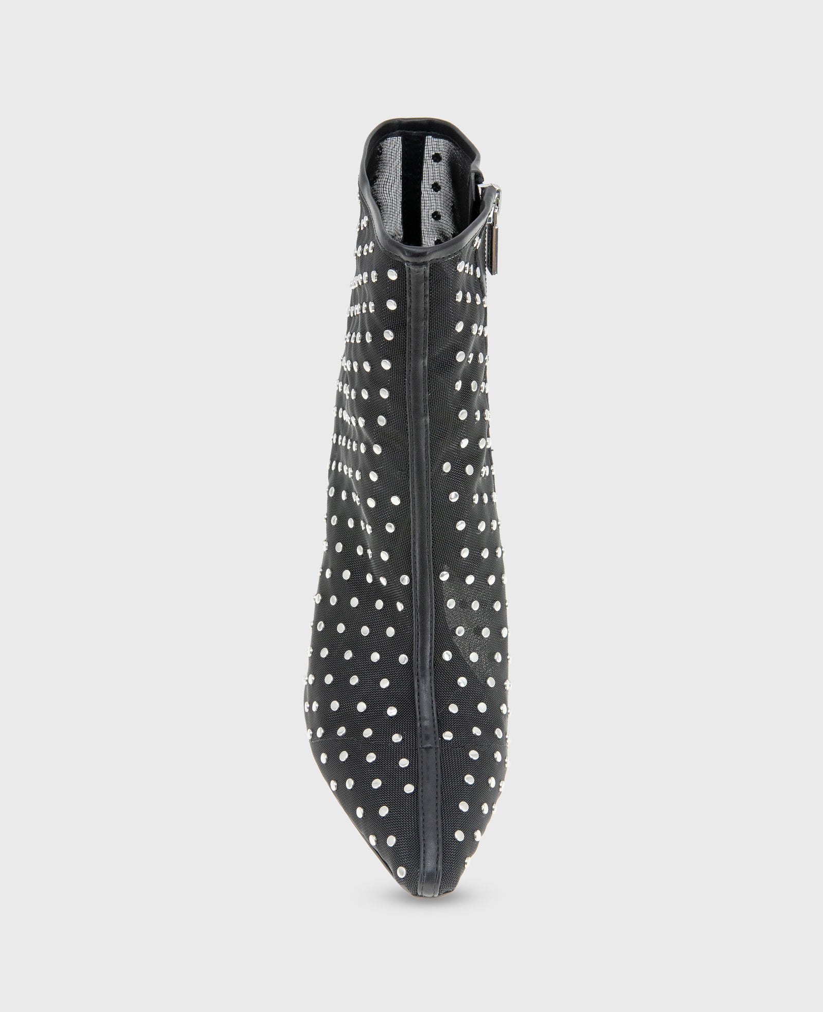 Quincy Mesh Micro Stud Heel Ankle Bootie - Image 4