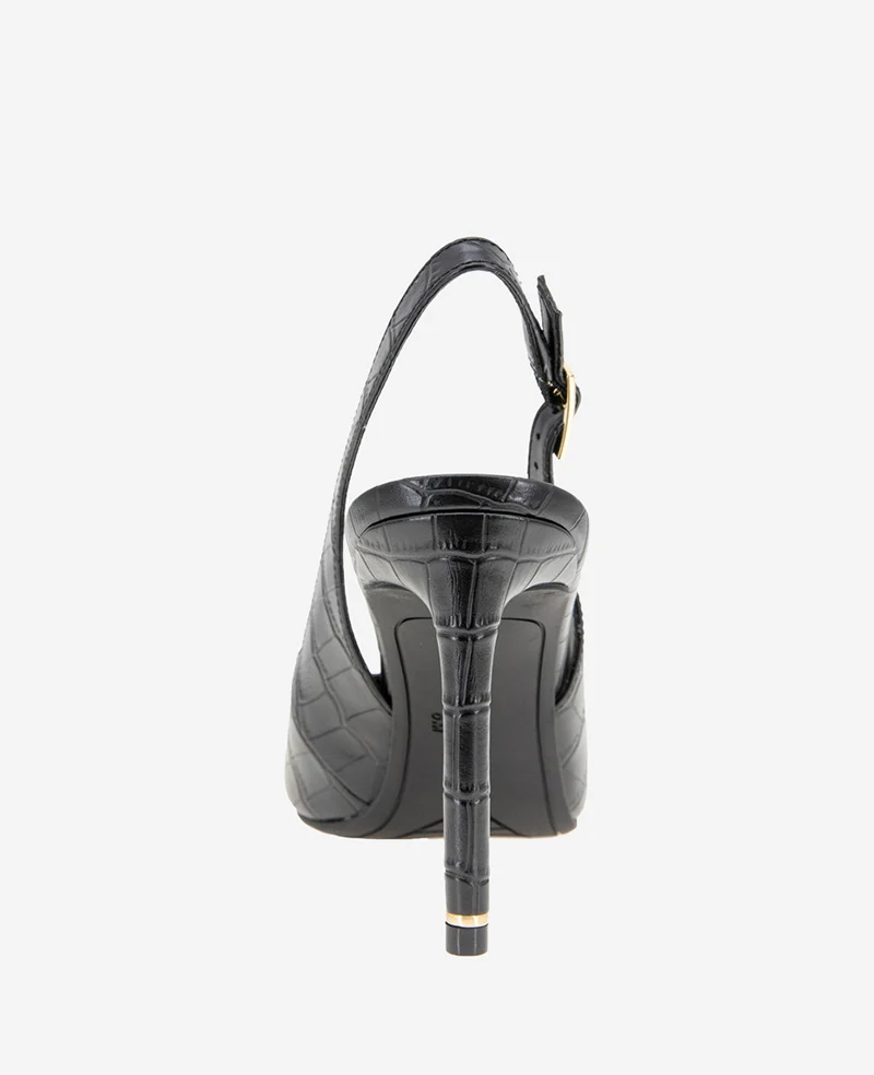 Quinnly Leather Croco Slingback Heel - Image 3