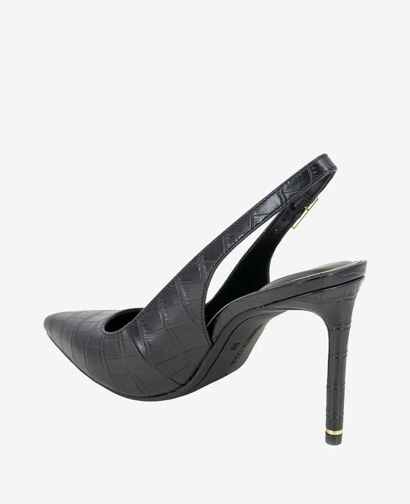 Quinnly Leather Croco Slingback Heel - Image 4
