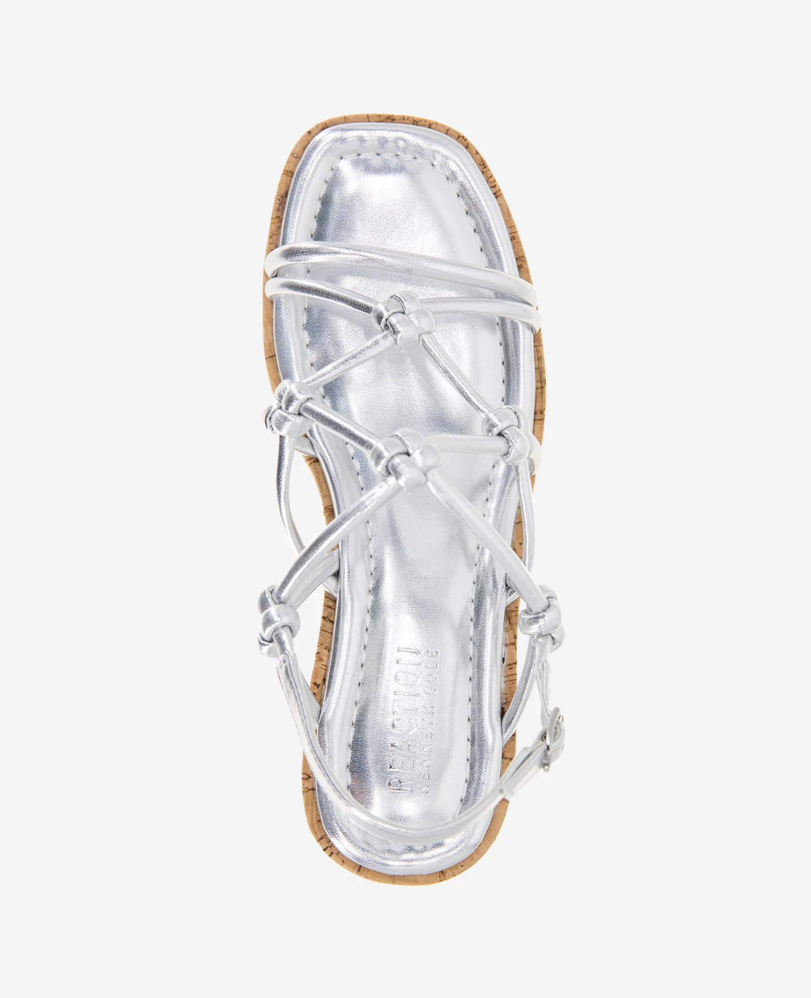 REACTION - Essa Metallic Cork Platform Sandal - Image 3
