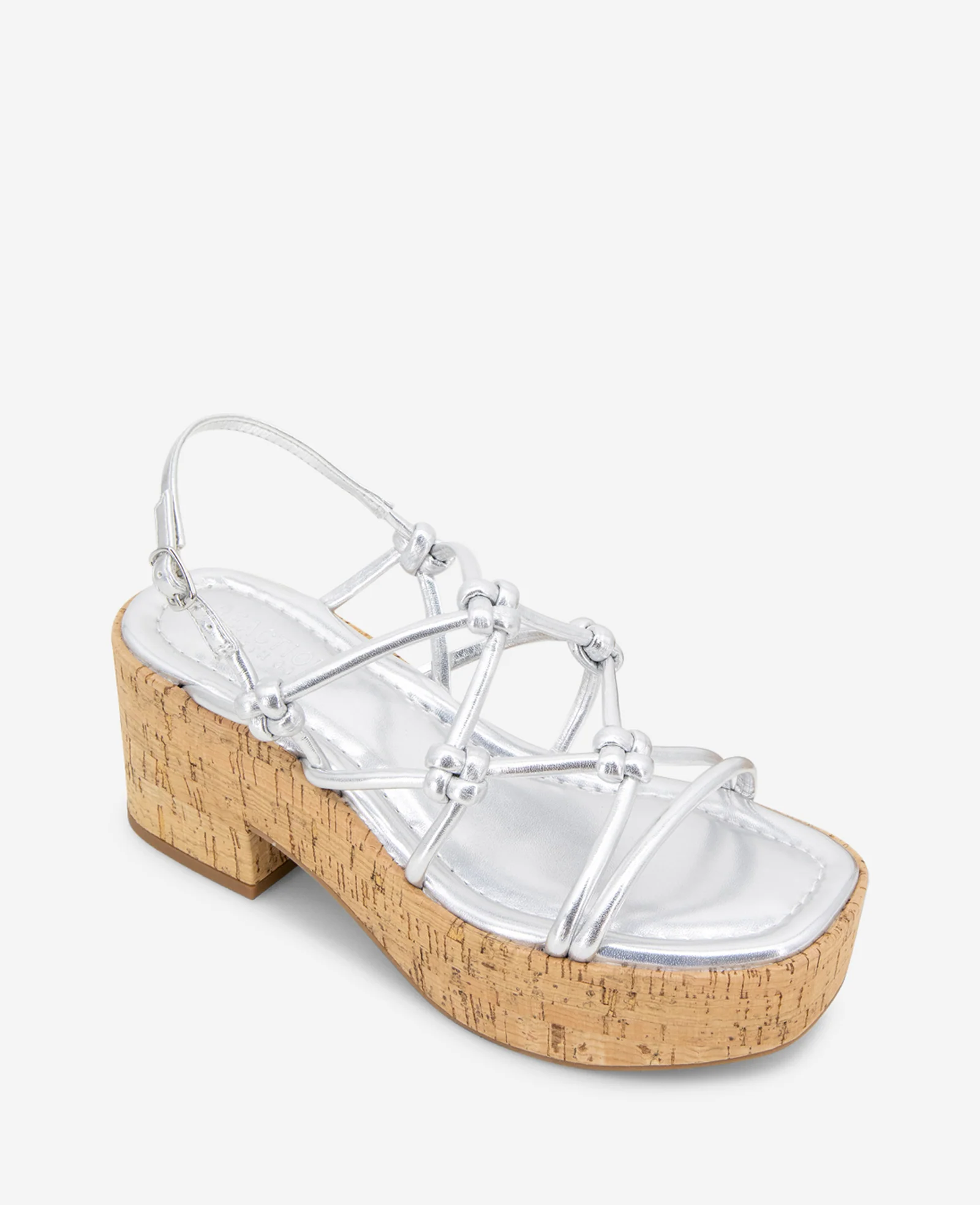 REACTION - Essa Metallic Cork Platform Sandal - Image 4