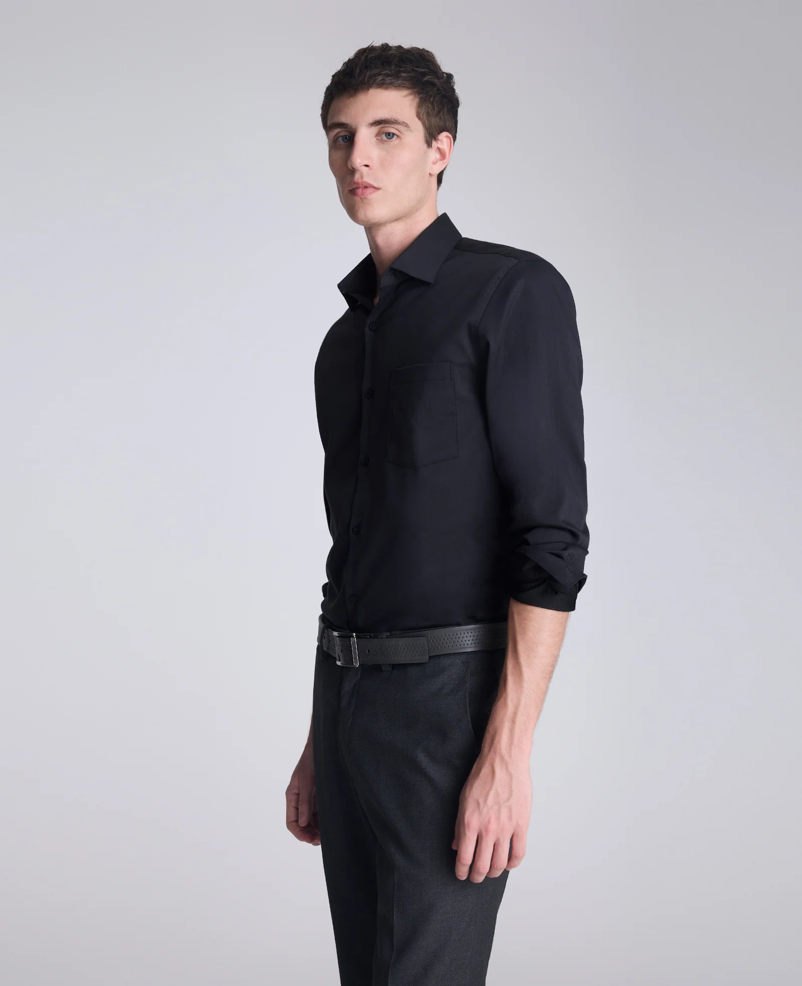 REACTION - Slim-Fit Button-Down Dress Shirt - Image 3
