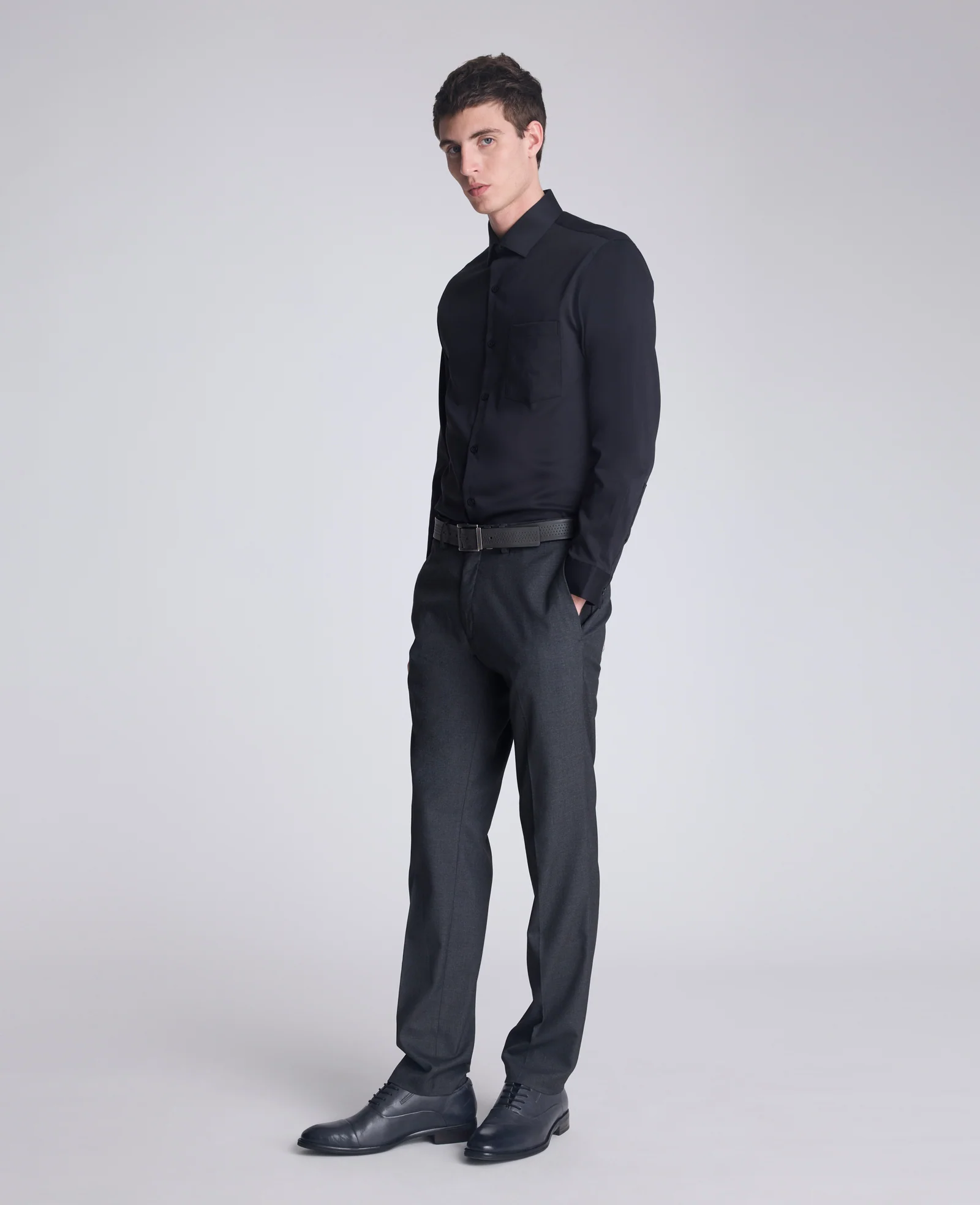 REACTION - Slim-Fit Button-Down Dress Shirt - Image 4