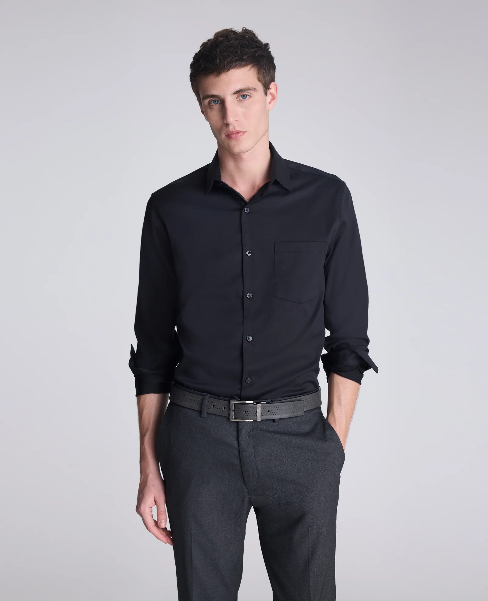 REACTION - Slim-Fit Button-Down Dress Shirt - Image 5