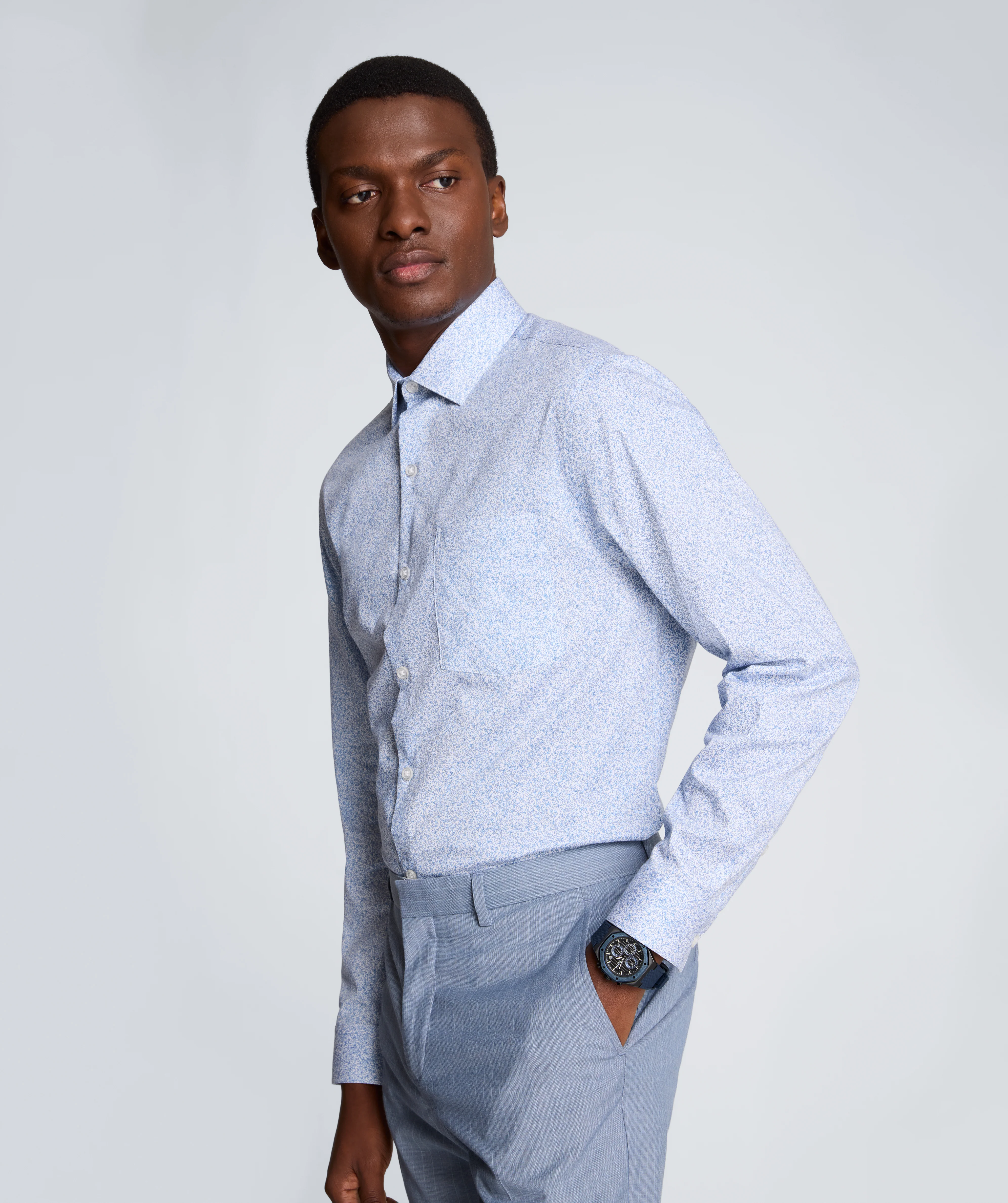 REACTION - Slim Fit Flex Stretch Dress Shirt