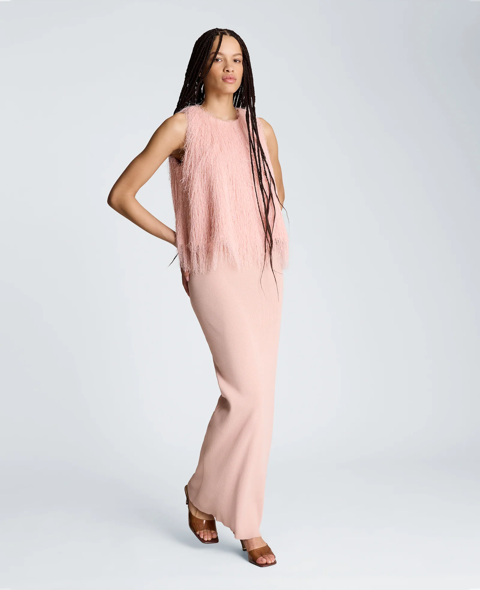 Ribbed Cami Sweater Dress - Image 4