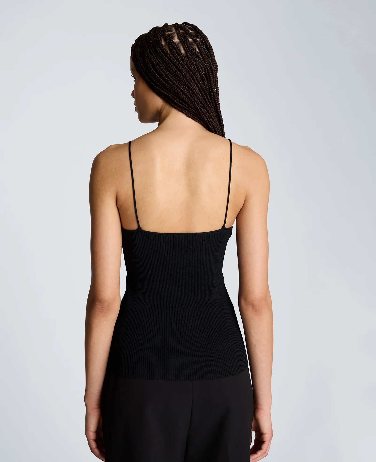 Ribbed Halter Sweater Tank - Image 2