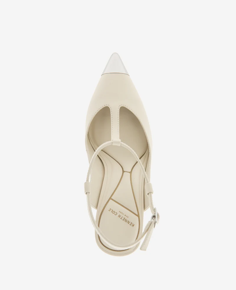 Romi T-Strap Leather Slingback Heel - Image 5