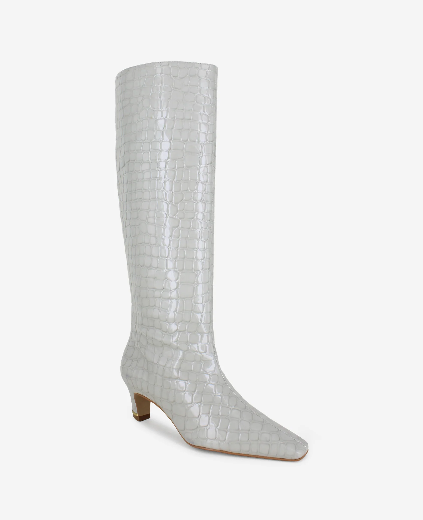 Rubia Croco Patent Tall Heel Boot - Image 5