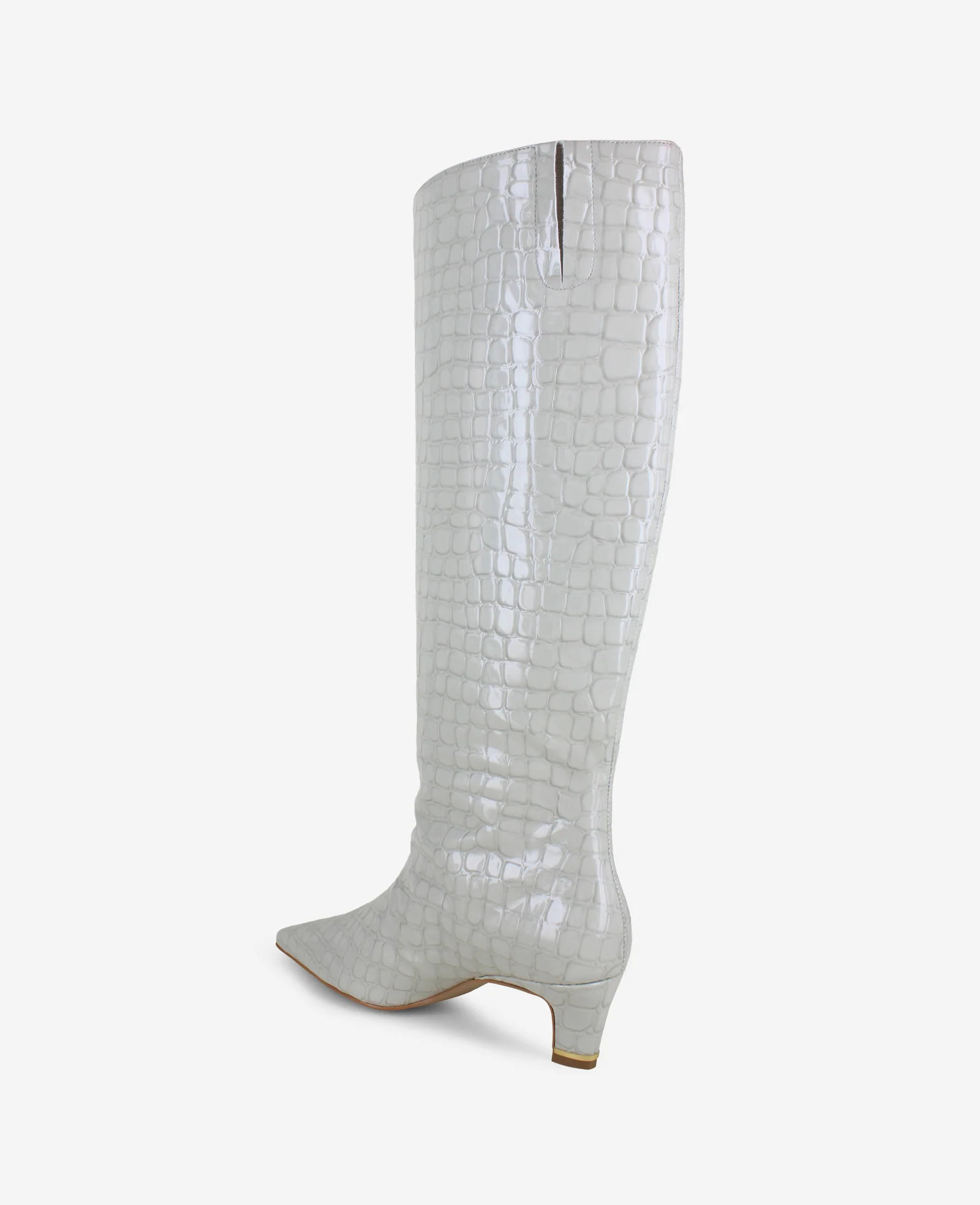 Rubia Croco Patent Tall Heel Boot - Image 6