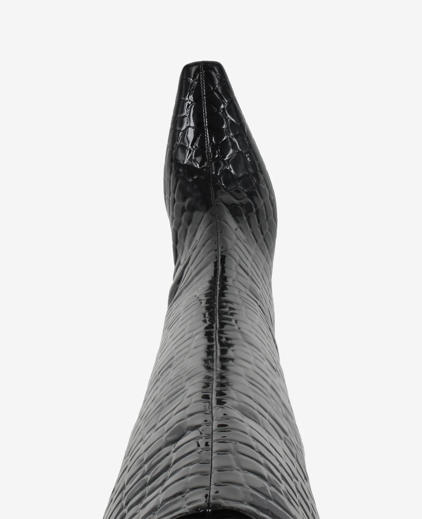 Rubia Croco Patent Tall Heel Boot - Image 5