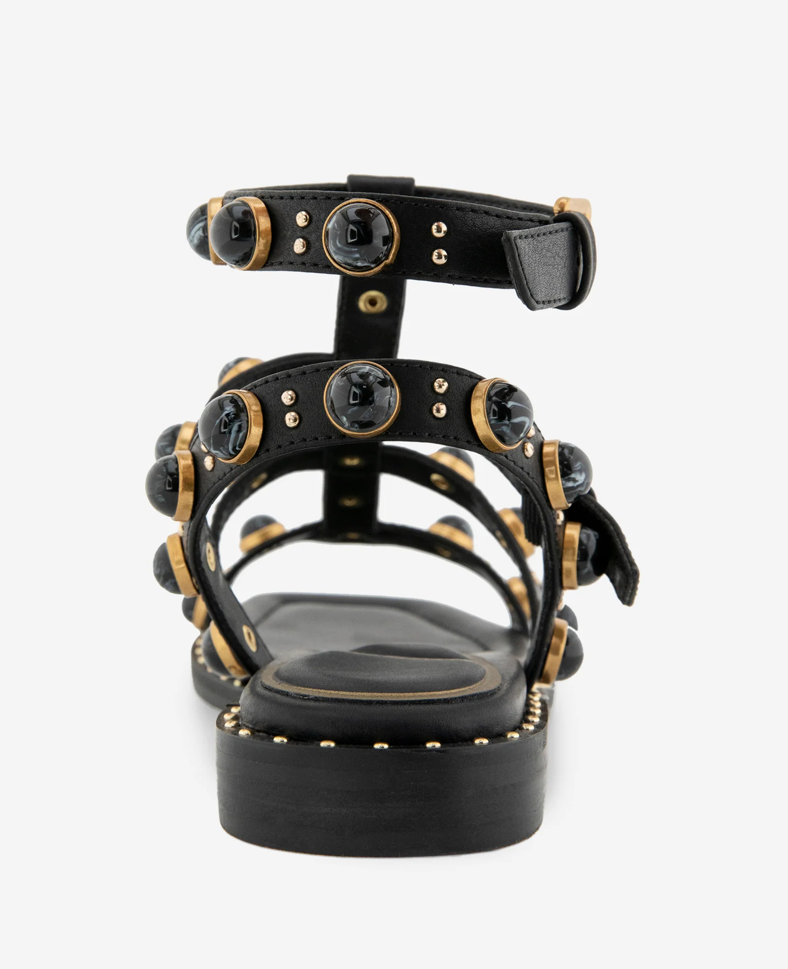 Ruby Leather Jewel Gladiator Sandal - Image 4