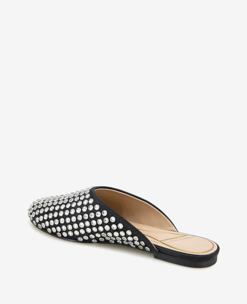 Saddie Studded Rhinestone Mule - Image 3