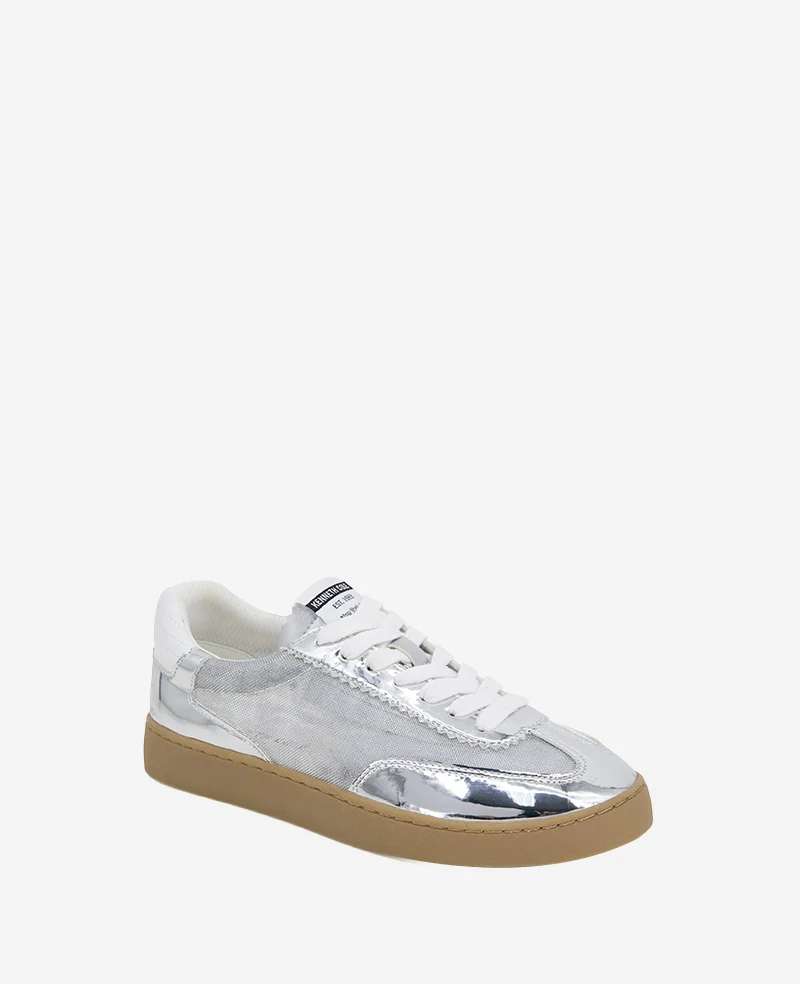 Sam Metallic Leather Mesh Sneaker - Image 5