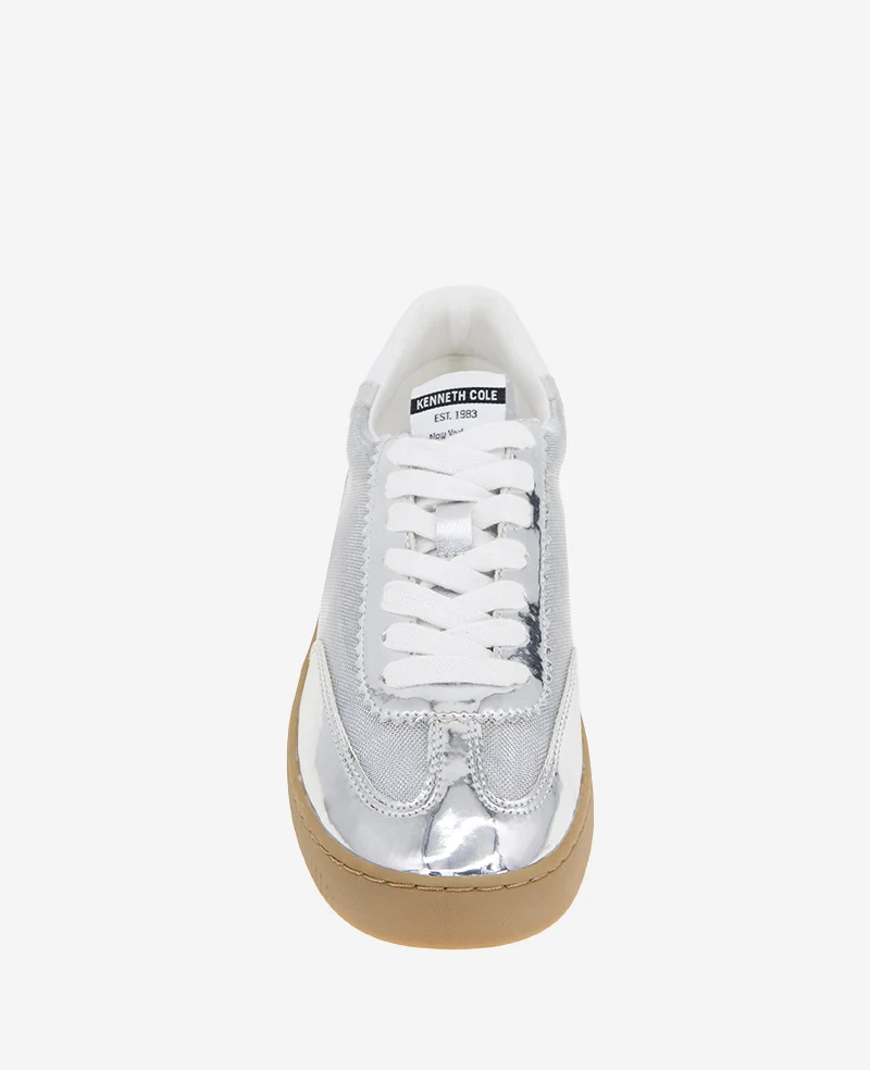 Sam Metallic Leather Mesh Sneaker - Image 6