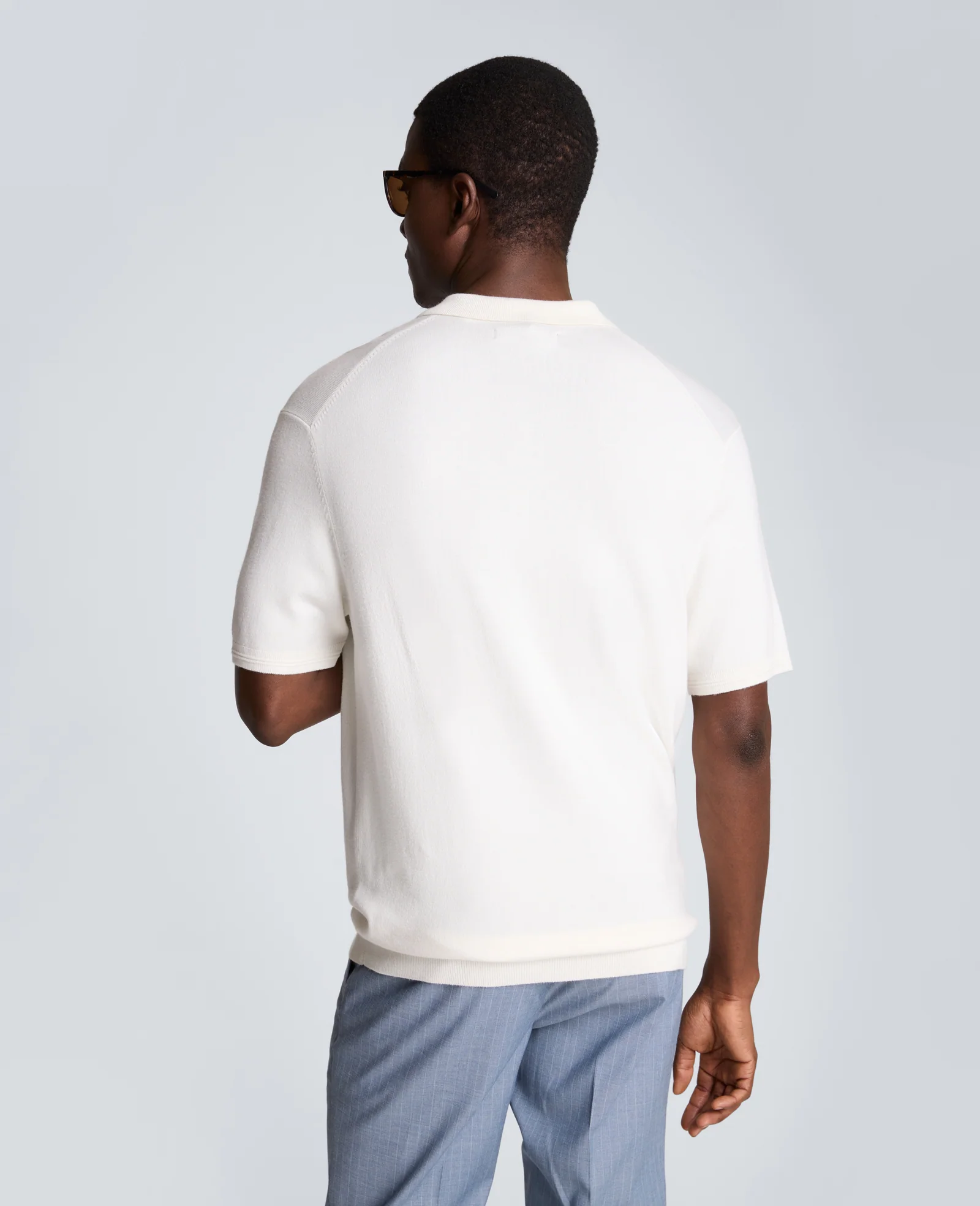 Short Sleeve Polo Sweater - Image 2