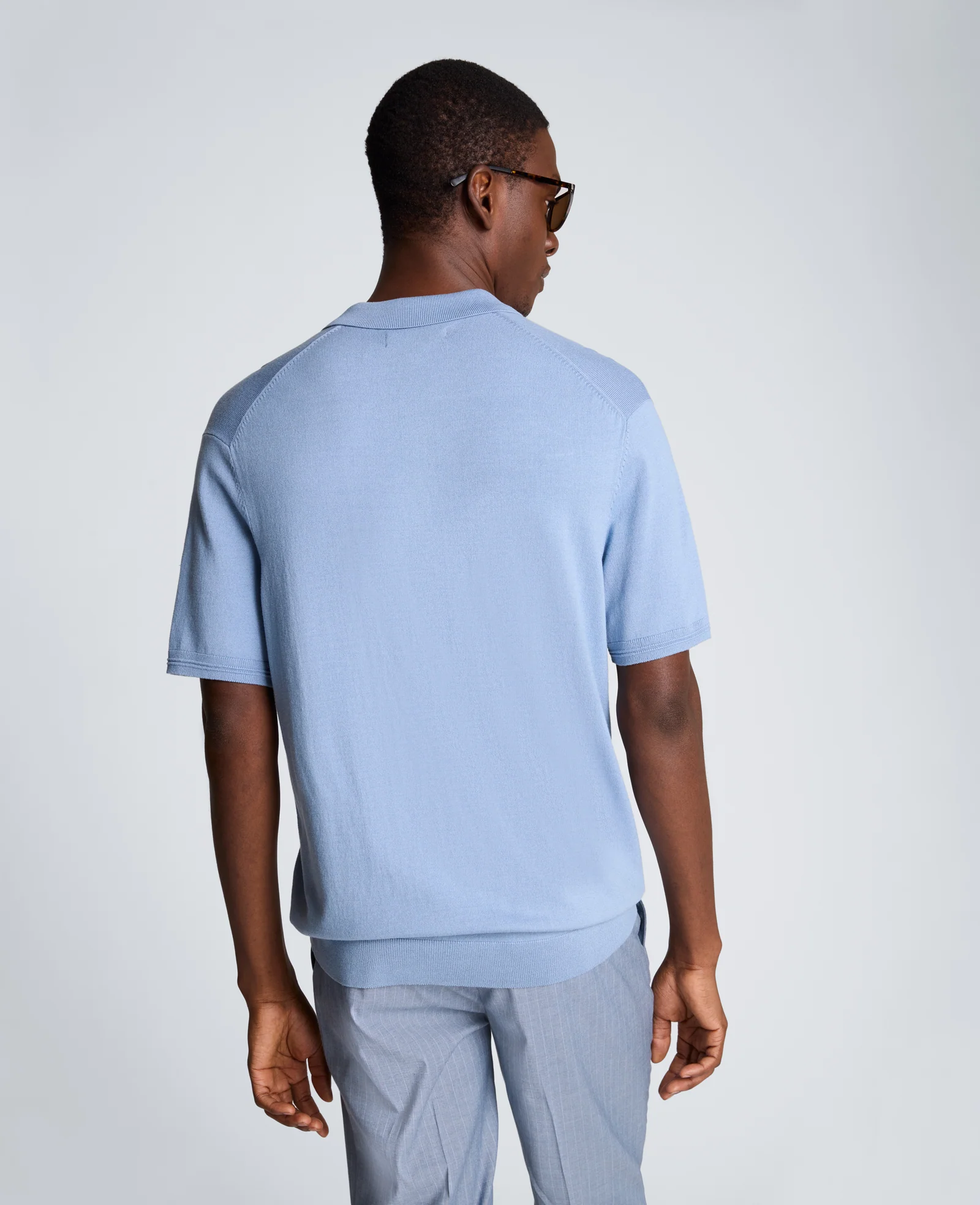 Short Sleeve Polo Sweater - Image 2
