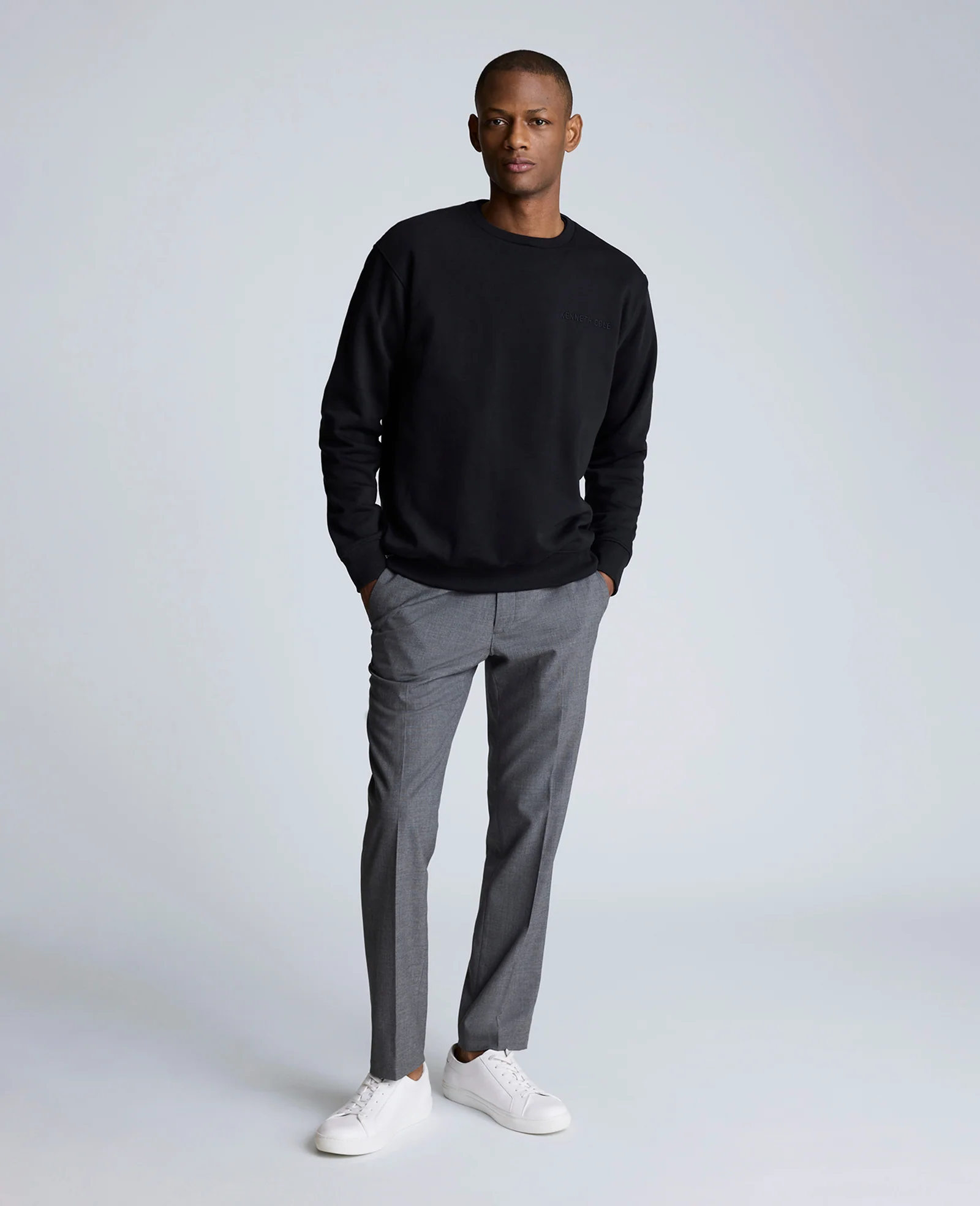 Site Exclusive! Kenneth Cole Embroidered Logo Sweatshirt - Image 3