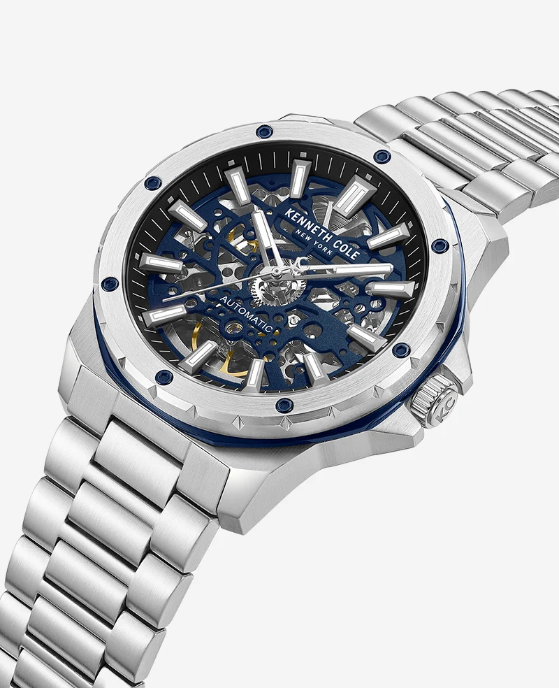 Skeleton Automatic Stainless Bracelet Watch - Image 2