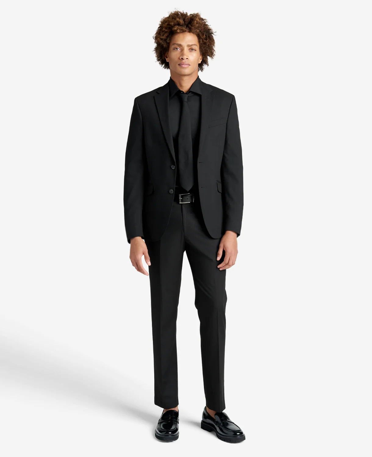 Slim Fit Sustainable Stretch Collar Solid Dress Shirt - Image 2