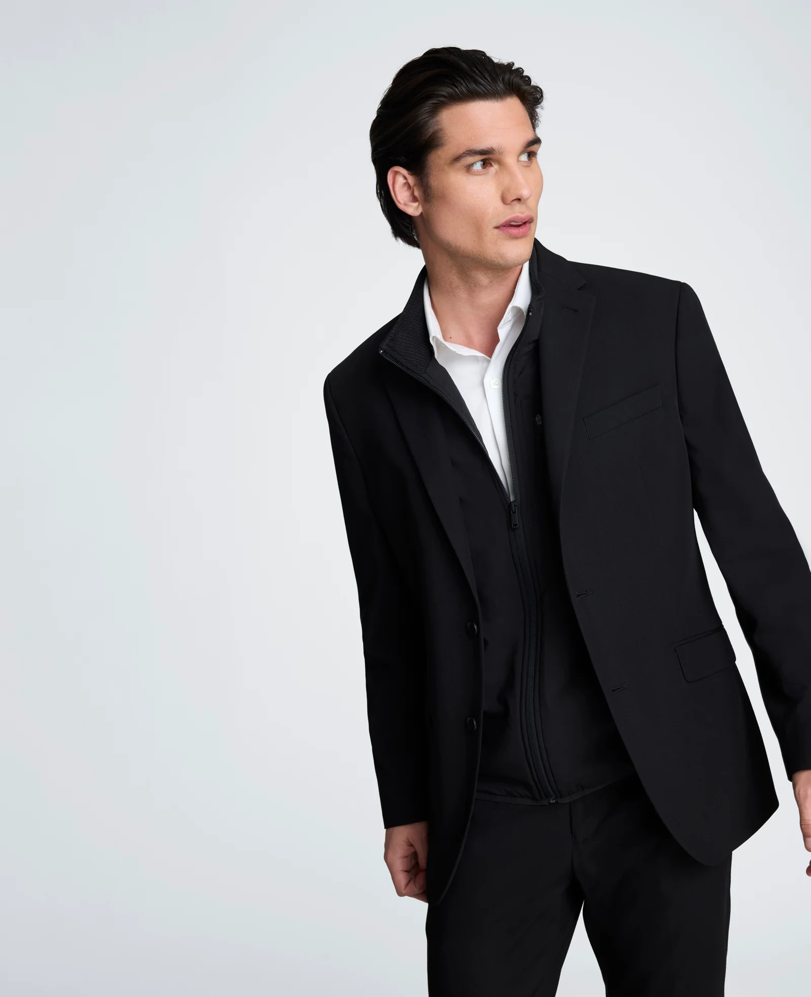 Slim-Fit Stretch Suit Separate Jacket - Image 3