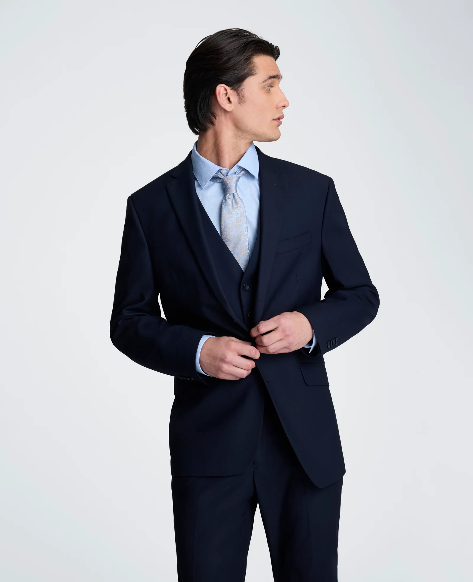 Slim-Fit Stretch Suit Separate Jacket - Image 6
