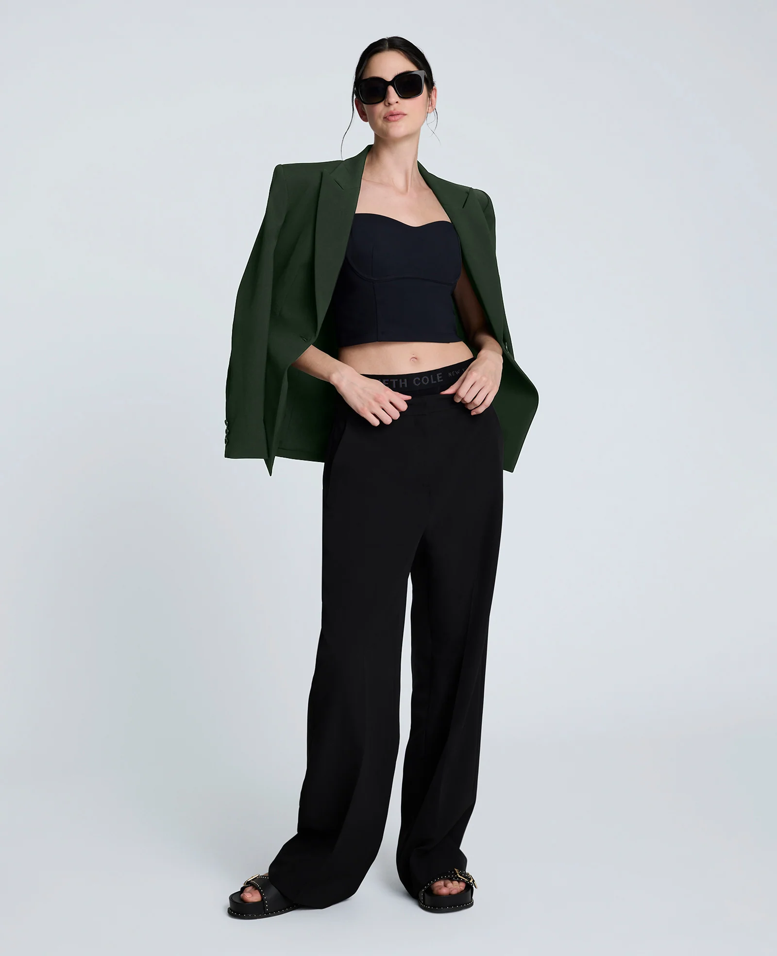 Slim One Button Jacket with Peak Lapel - Image 5