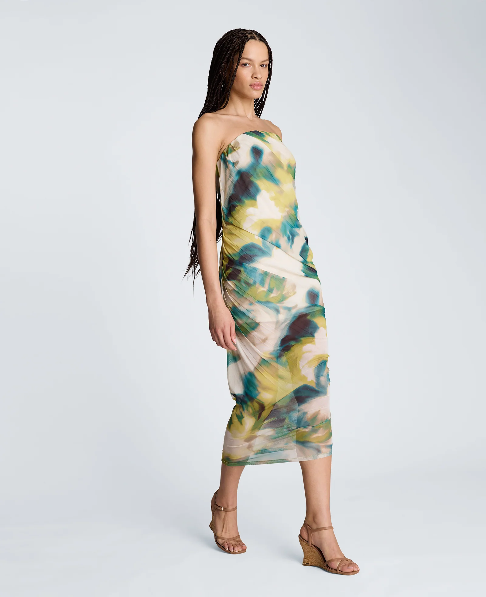 Strapless Ruched Dress - Image 3