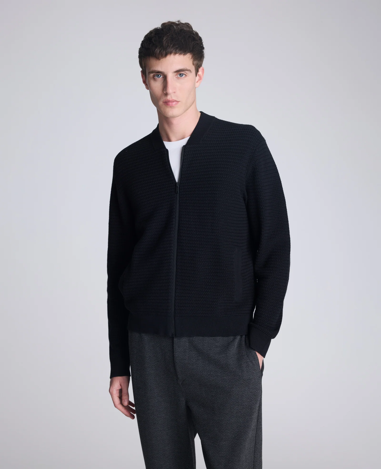 Sweater Bomber Jacket