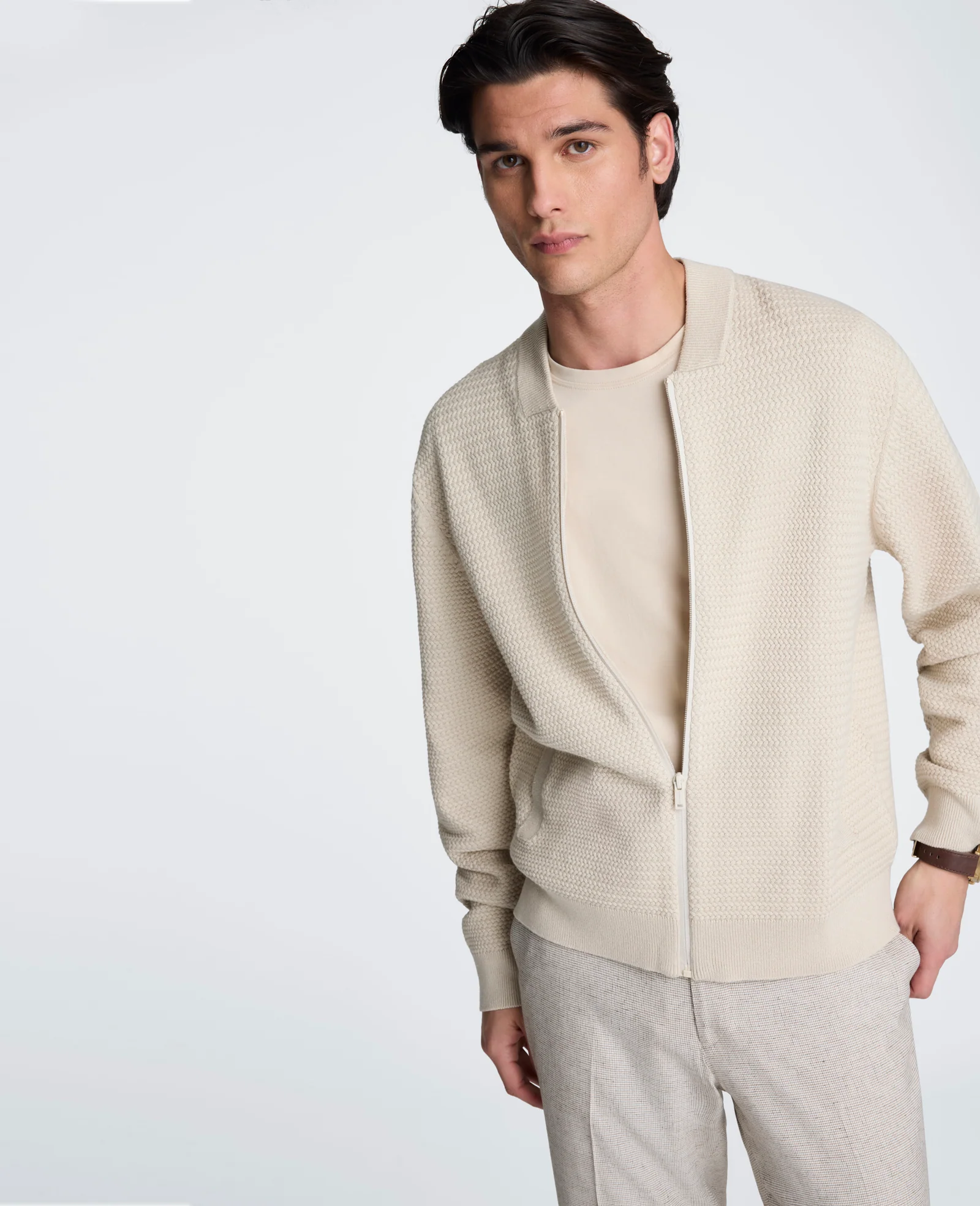 Sweater Bomber Jacket