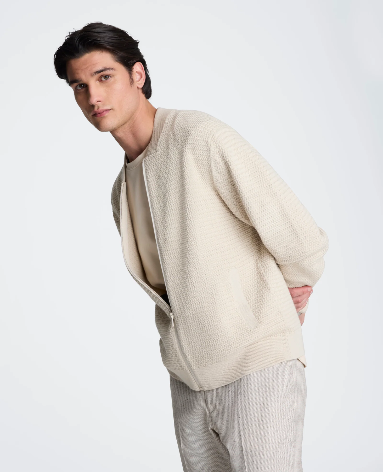 Sweater Bomber Jacket - Image 5