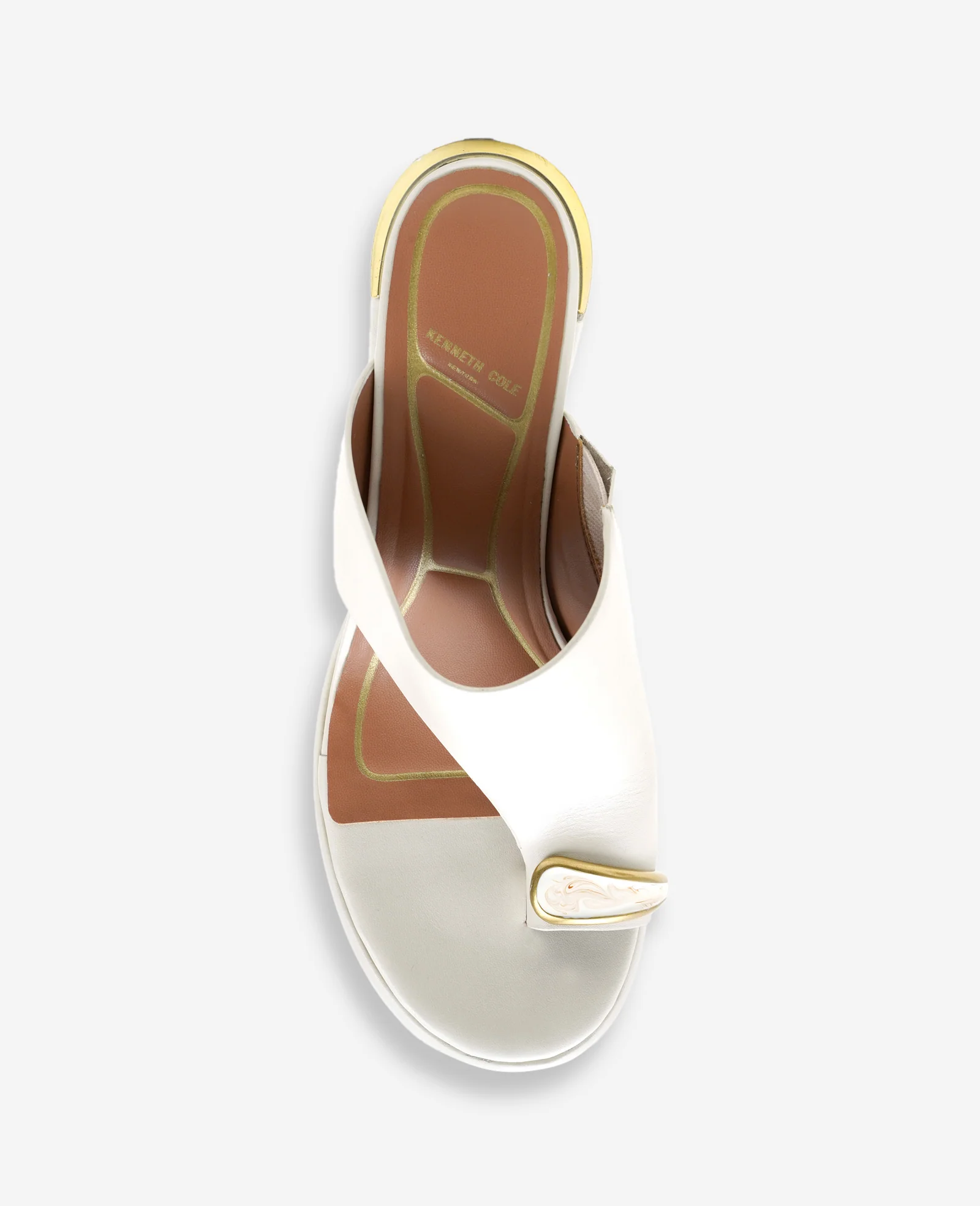 Syndika Leather Stone Toe Ring Heeled Sandal - Image 3