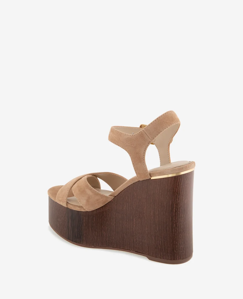Taelyn Suede Platform Wedge Sandal - Image 3