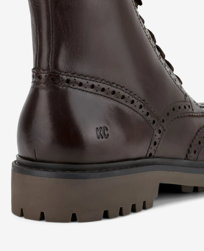 Todd Wingtip Lace Up Lug Sole Boot - Image 5